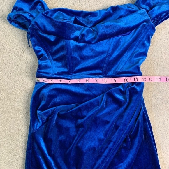 NWT Line and Dot Du Jour Evening Dress Sapphire Blue Women Small - Picture 8 of 11